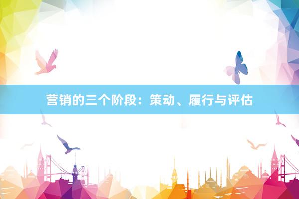 营销的三个阶段:策动、履行与评估
